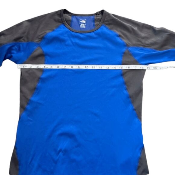 The North Face Men's Flashdry Long Sleeve Athletic T-Shirt Blue Gray Size Medium - Picture 8 of 10